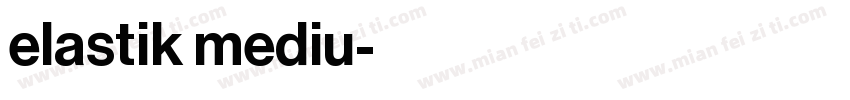 elastik mediu字体转换